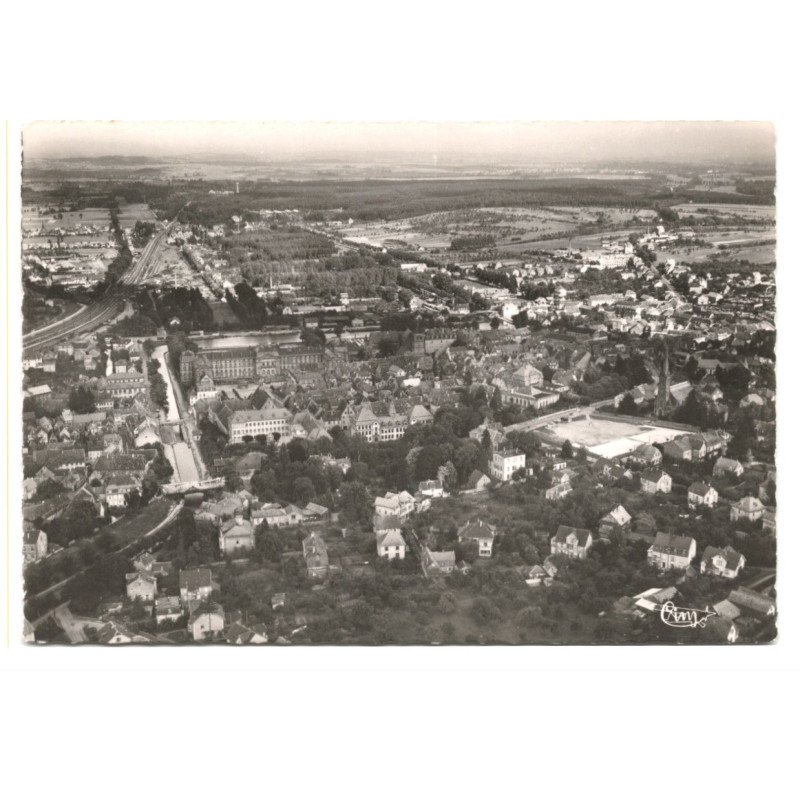 SAVERNE: prise du haut-barr vue aérienne 10X15 - très bon état