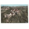 LA PETITE-PIERRE: la ruine du château et le vieux bourg vue aérienne 10X15 - très bon état