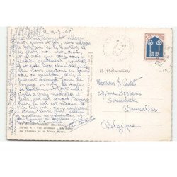 LA PETITE-PIERRE: la ruine du château et le vieux bourg vue aérienne 10X15 - très bon état