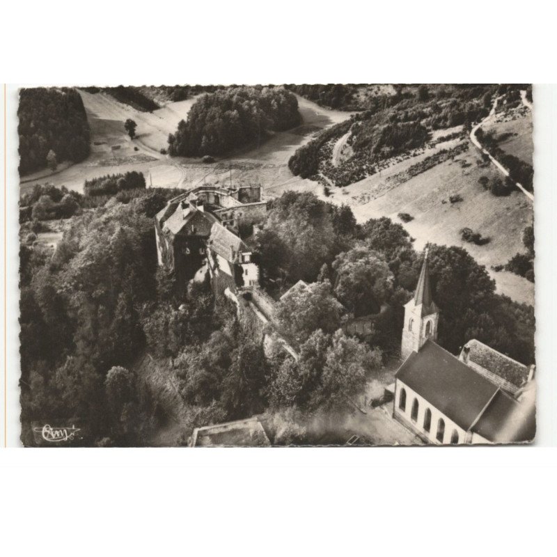LA PETITE-PIERRE: château vue aérienne 10X15 - très bon état