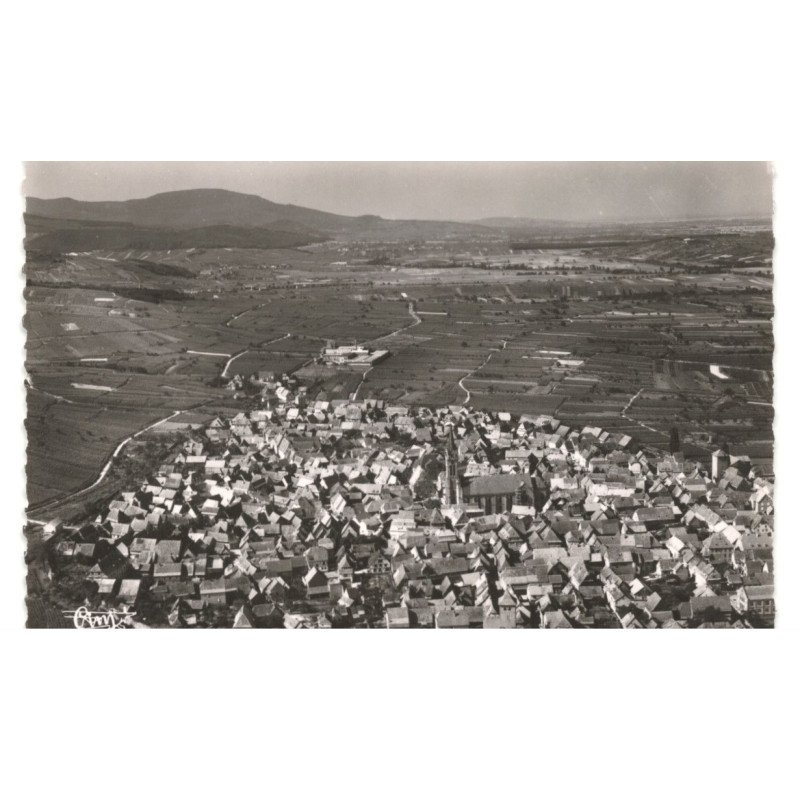 DAMBACH-la-VILLE: vue panoramique vue aérienne 10X15 - très bon état