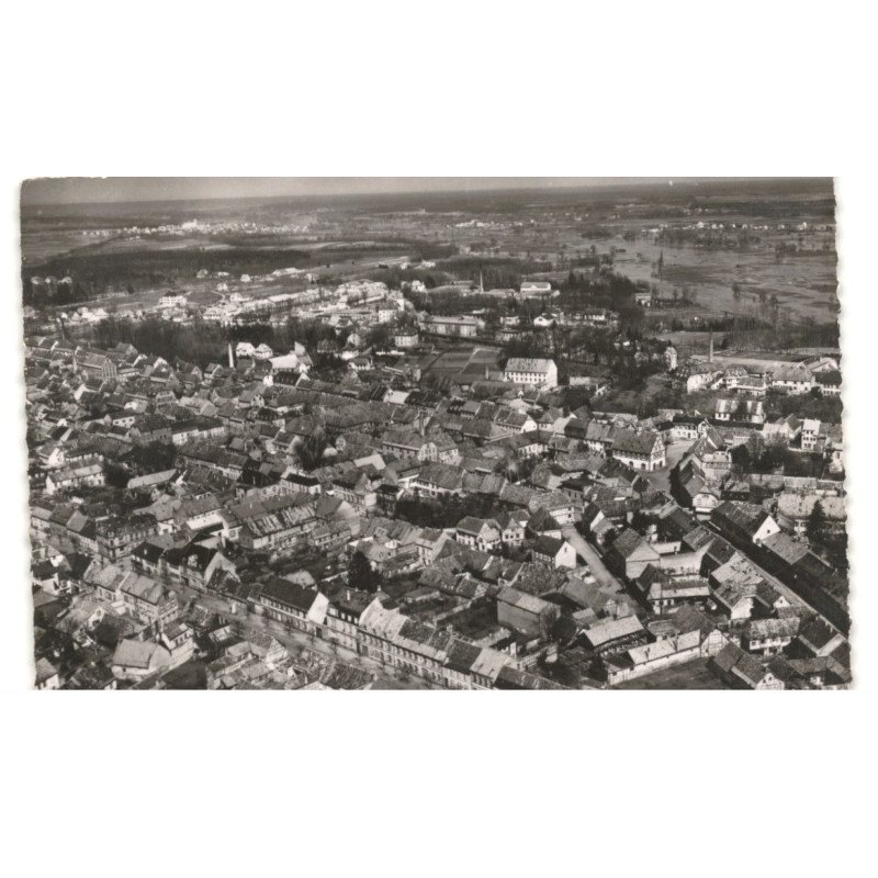 BISCHWILLER: vue générale vue aérienne 10X15 - très bon état