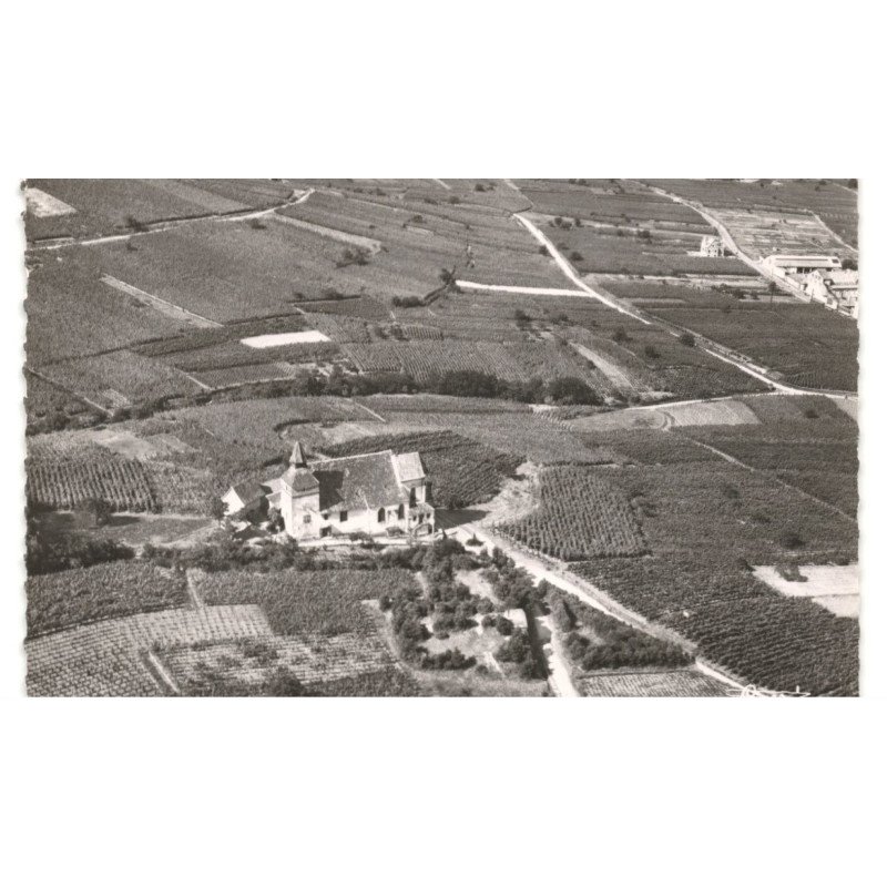 DAMBACH-la-VILLE: la chapelle saint-sébastien vue aérienne 10X15 - très bon état