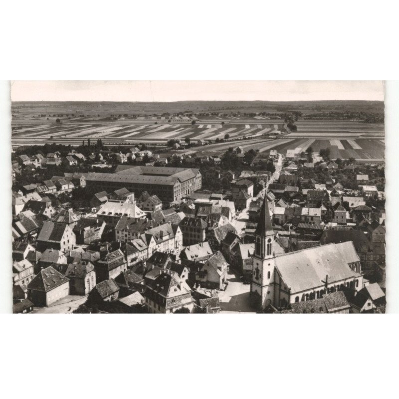 BENFELD: le centre de la ville vue aérienne 10X15 - très bon état