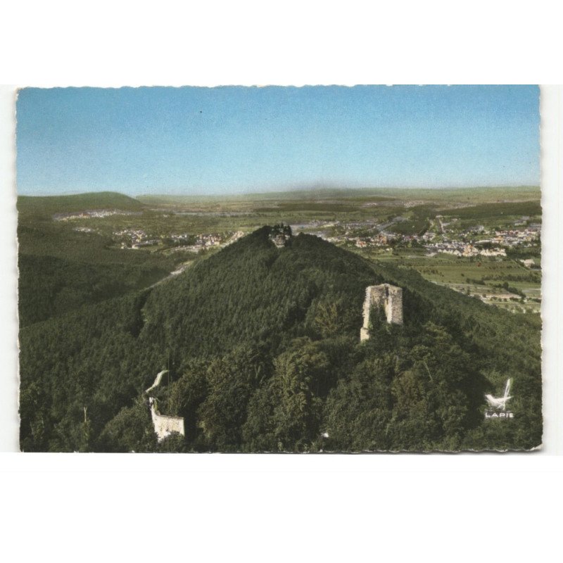 SAVERNE: le haut barr avec geroltseck vue aérienne 10X15 - très bon état