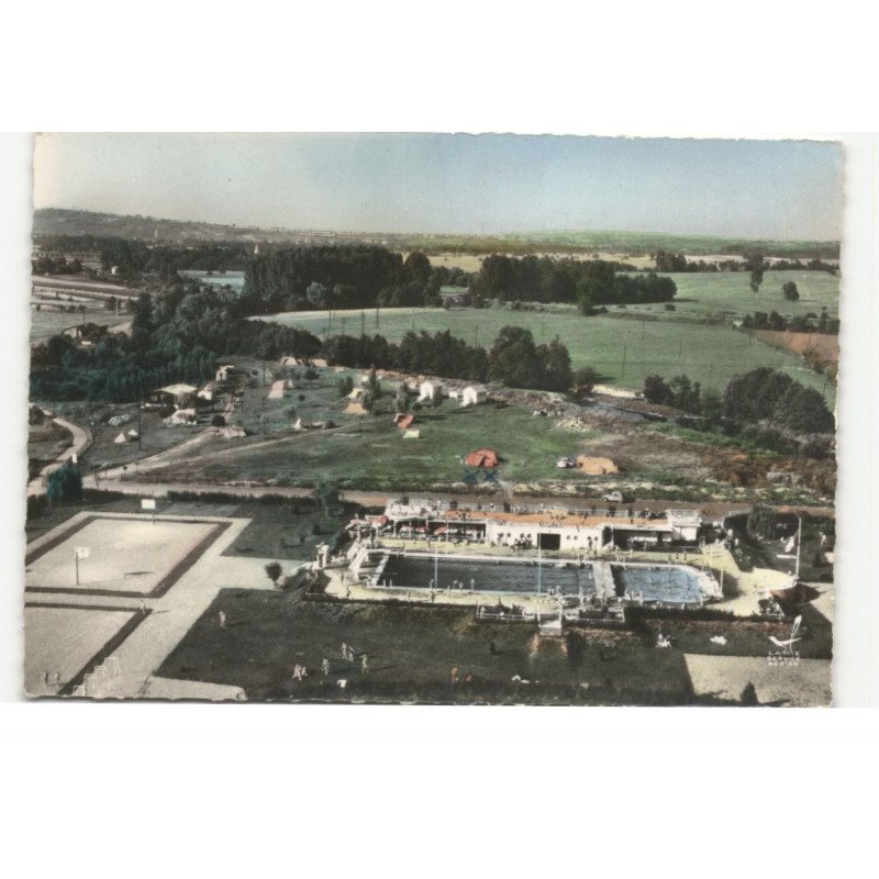MOLSHEIM: la piscine olympique et le camping vue aérienne 10X15 - très bon état