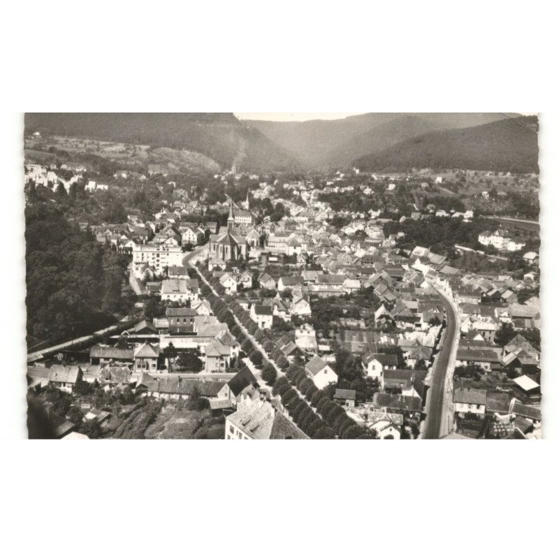 NIEDERBRONN: vue générale vue aérienne 10X15 - très bon état