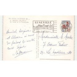 MUTZIG: le canal et la promenade vue aérienne 10X15 - très bon état