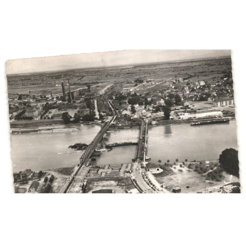STRASBOURG: KEHL: vue aérienne 10X15 - très bon état