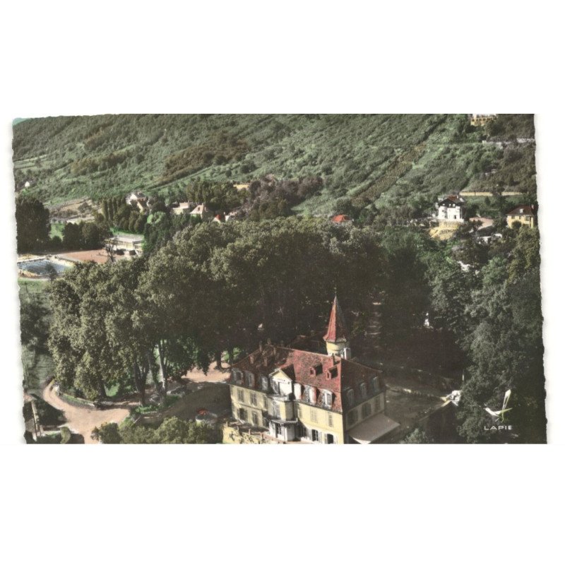 OBERNAI: château de hell, colonie de vacances vue aérienne 10X15 - très bon état
