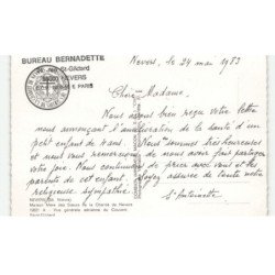 NEVERS: maison mère des soeurs de la charité de nevers, couvent saint-gildard vue aérienne 10x15 - très bon état