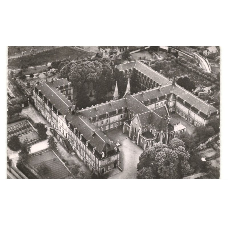 NEVERS: maison mère des soeurs de la charité de nevers couvent saint-gidard vue aérienne 10x15 - très bon état