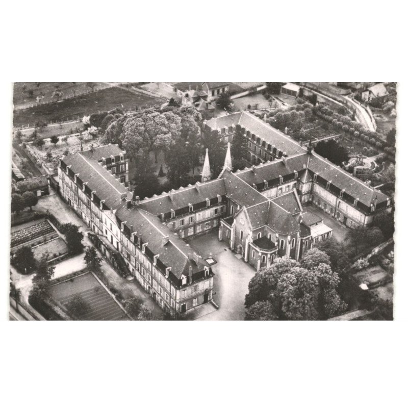 NEVERS: maison mère des soeurs de la charité de nevers couvent saint-gildard vue aérienne 10x15 - très bon état