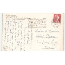 NEVERS: maison mère des soeurs de la charité de nevers couvent saint-gildard vue aérienne 10x15 - très bon état