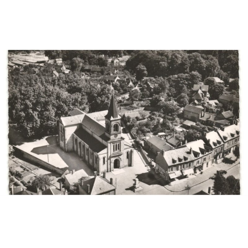LA MACHINE: l'église vue aérienne 10x15 - état