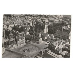 NEVERS: place carnot, caisse d'epargne, palais ducal, hôtel de ville vue aérienne 10x15 - état