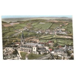 LORMES: vue générale vue aérienne 10x15 - très bon état