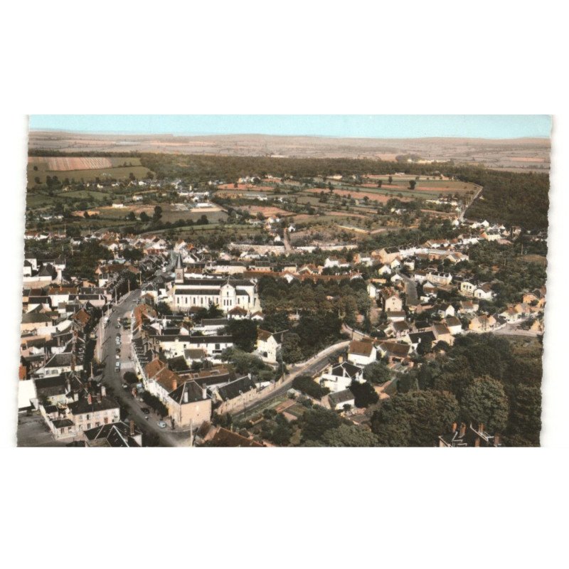 LA MACHINE: vue générale vue aérienne 10x15 - très bon état