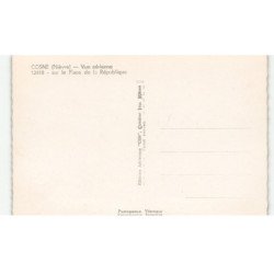 COSNE: la place de la république vue aérienne 10x15 - très bon état