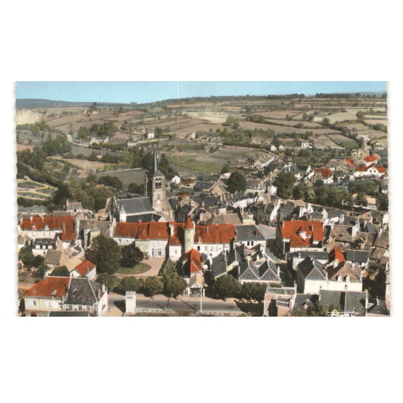 MOULINS-ENGILBERT: vue générale vue aérienne 10x15 - très bon état