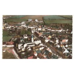 CHATILLON-en-BAZOIS: le centre vue aérienne 10x15 - très bon état