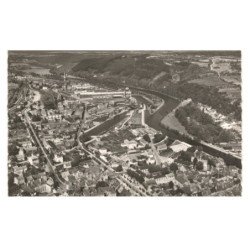 CLAMECY: quartier de la gare et les usines, l'yonne et le mont sembert vue aérienne 10x15 - très bon état