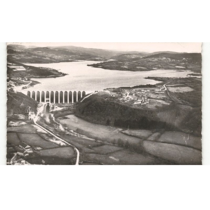 environs CHATEAU-CHINON: barrage du pannessières vue aérienne 10x15 - très bon état