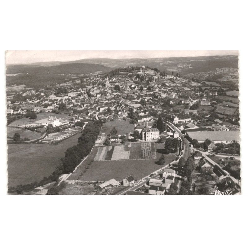 CHATEAU-CHINON: vue générale vue aérienne 10x15 - très bon état