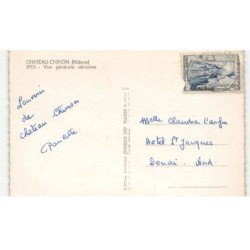 CHATEAU-CHINON: vue générale vue aérienne 10x15 - très bon état