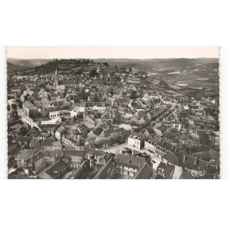 CHATEAU-CHINON: vue générale vue aérienne 10x15 - très bon état