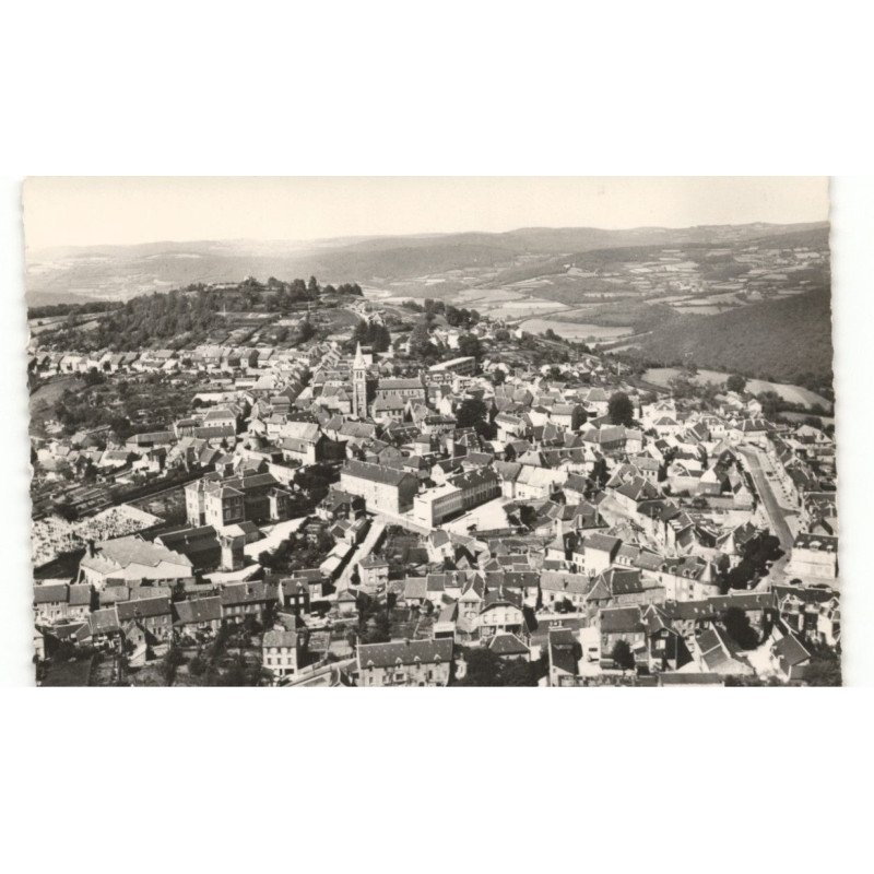 CHATEAU-CHINON: vue générale vue aérienne 10x15 - très bon état
