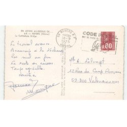 NEVERS: la cathédrale saint-cyr vue aérienne 10x15 - très bon état