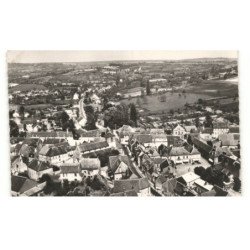 POUGUES-les-EAUX: centre du bourg vue aérienne 10x15 - très bon état