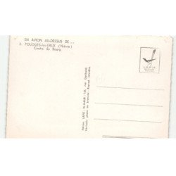 POUGUES-les-EAUX: centre du bourg vue aérienne 10x15 - très bon état