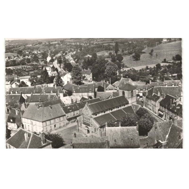 POUGUES-les-EAUX: vue générale vue aérienne 10x15 - très bon état