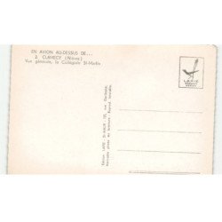 CLAMECY: vue générale, la collègiale saint-martin vue aérienne 10x15 - très bon état
