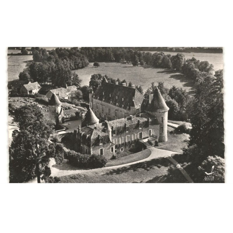 environs de CORBIGNY: le château de marcilly vue aérienne 10x15 - très bon etat
