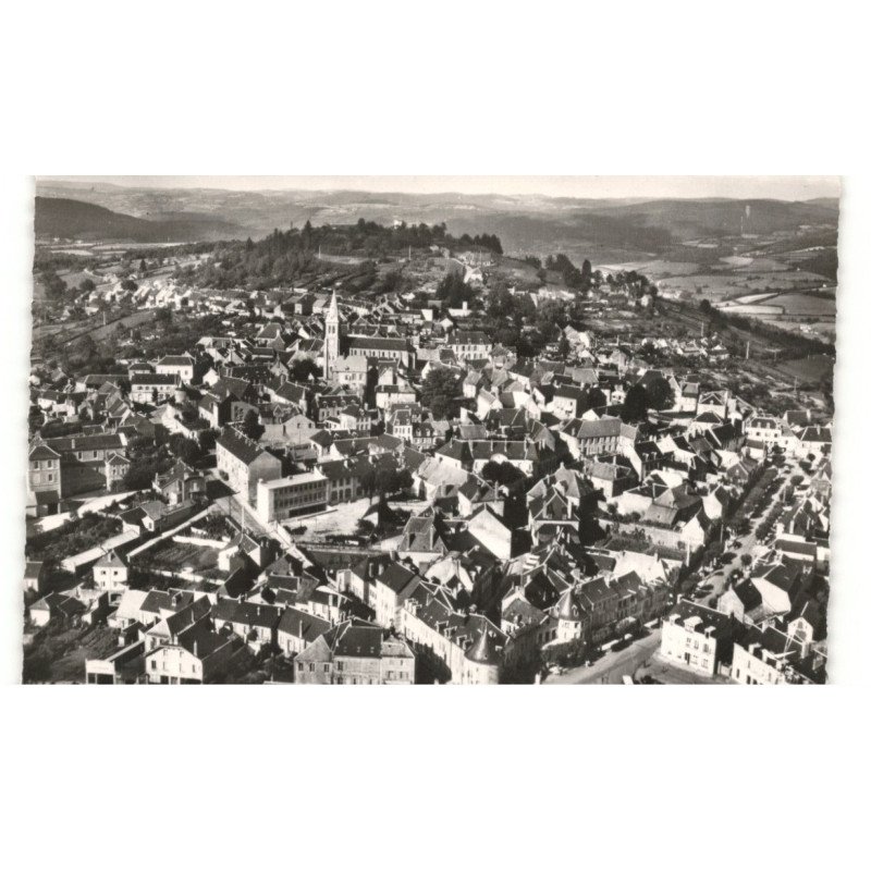 CHATEAU-CHINON: vue générale vue aérienne 10x15 - très bon état