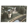 CHATILLON-en-BAZOIS: vue panoramique, le canal du nivernais, le château vue aérienne 10x15 - très bon état