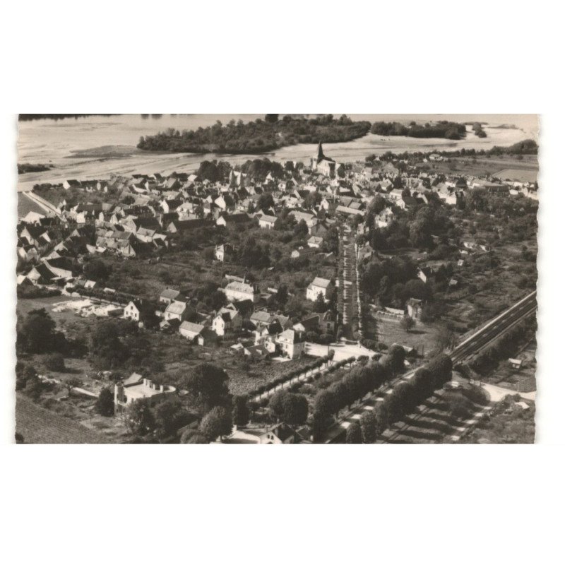 POUILLY-sur-LOIRE: vue générale vue aérienne 10x15 - très bon état
