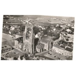 SAINT-POL-de-LEON: basilique de l'annonciation, ancienne cathédrale vue aérienne 10x15 - très bon état