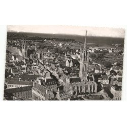 SAINT-POL-de-LEON: la chapelle notre-dame krelsker vue aérienne 10x15 - très bon état