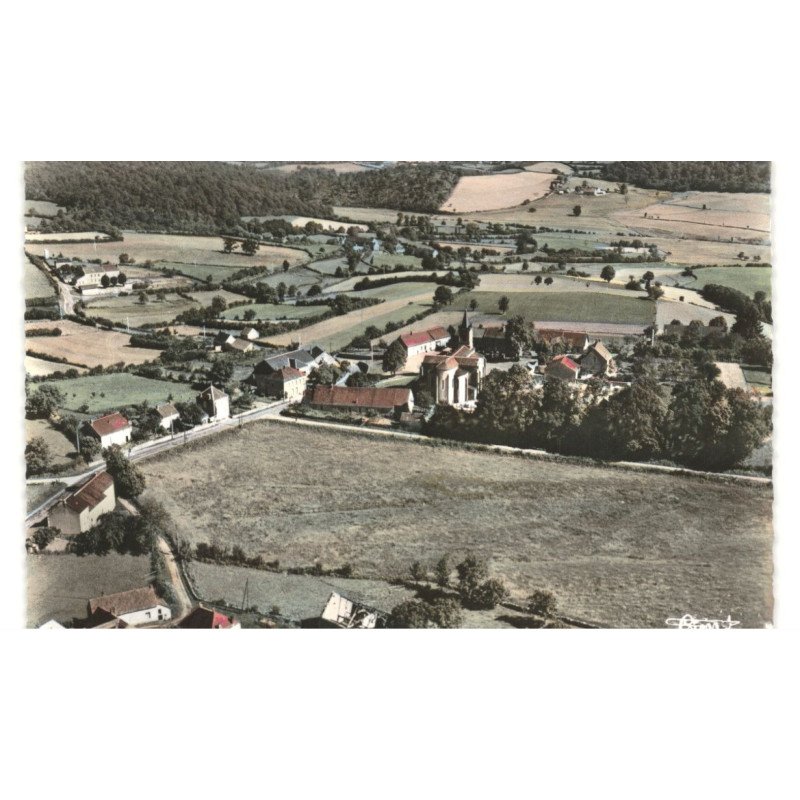 GACOGNE: vue générale vue aérienne 10x15 - très bon état