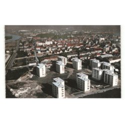FOURCHAMBAULT: les cités H.L.M. de la rue du pont vue aérienne 10x15 - très bon état