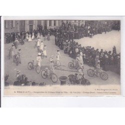 VITRE: inauguration du château-hôtel-de-ville, 1913, cortège fleuri - très bon état