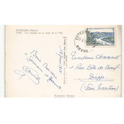 ENTRAINS: le centre de la ville vue aérienne 10x15 - très bon état