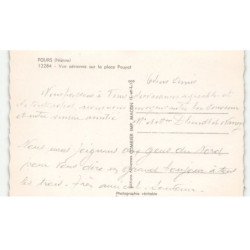 FOURS: la place pouyat vue aérienne 10x15 - très bon état