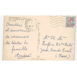 FOURCHAMBAULT: le pont de loire et panorama sur la ville vue aérienne 10x15 - très bon état