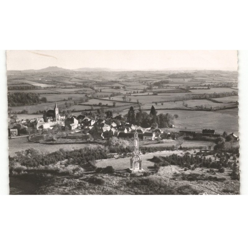 CHIDDES: le grand pardon de notre-dame et le village vue aérienne 10x15 - très bon état