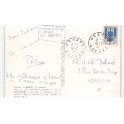 CHAUMECON: barrage du bois vue aérienne 10x15 - très bon état
